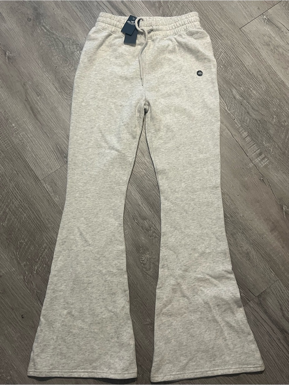 Hollister Light Gray Flare Joggers